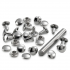 Butoni rapizi, riveti, 3-4mm, 7.5mm, argintii, 20 buc - Prym 403150